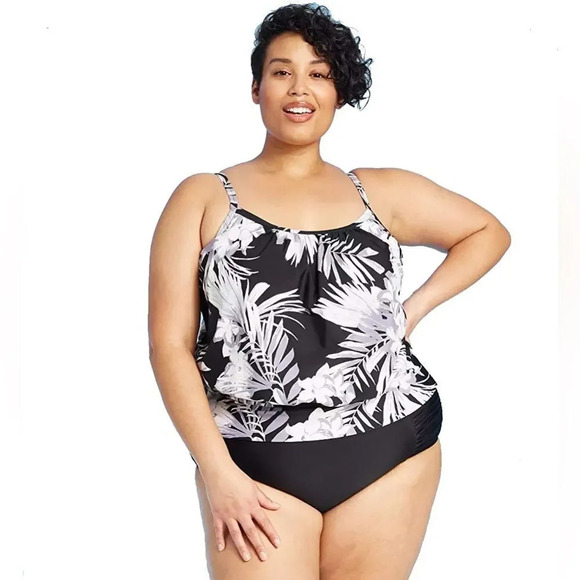 KONA SOL Blouson Tankini Top‎ - Picture 1 of 7